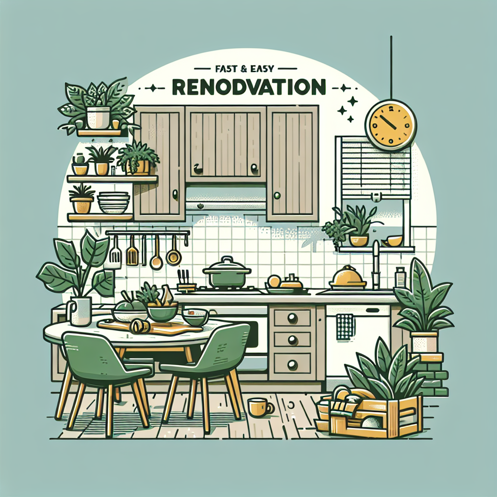 Rask og Enkel Oppussing: Slik Fornyer Du Kjøkkenet på En Helg